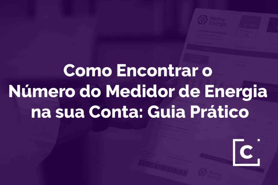 número do medidor de energia em sua conta