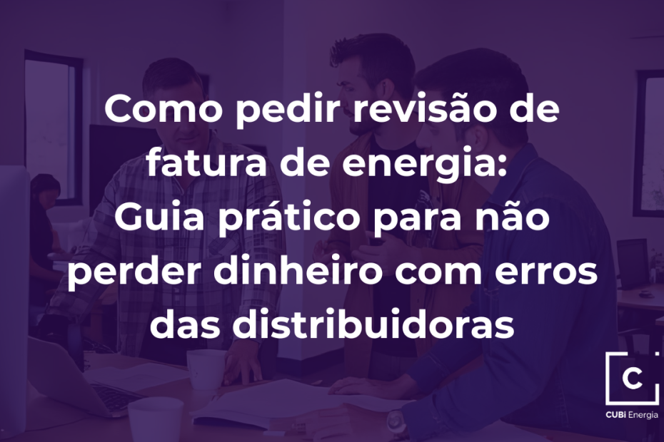 gráfico mostrando erro de medição com destaque para revisão de fatura de energia