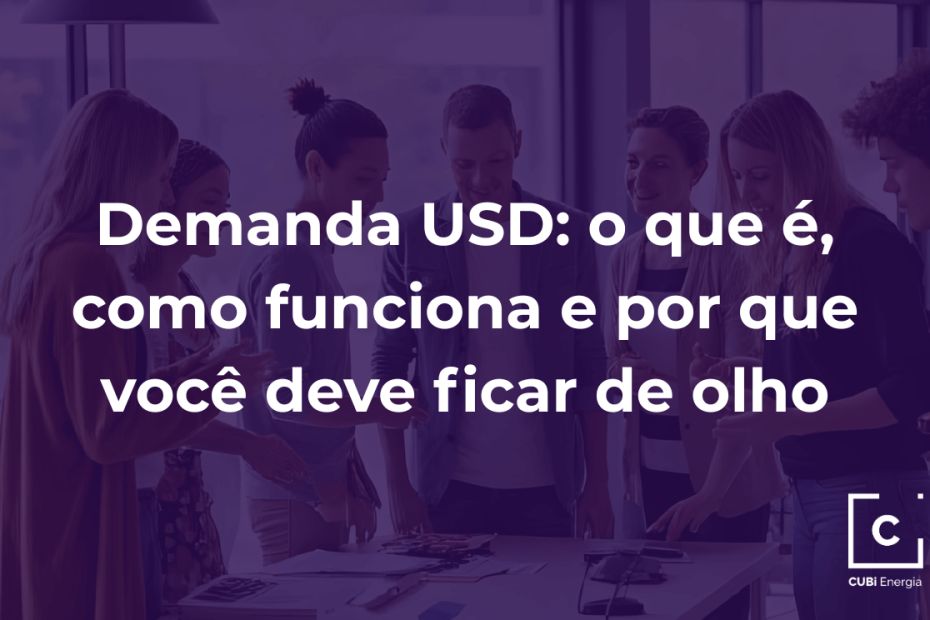 Exemplo visual de análise automatizada da demanda USD em plataforma de gestão de energia.